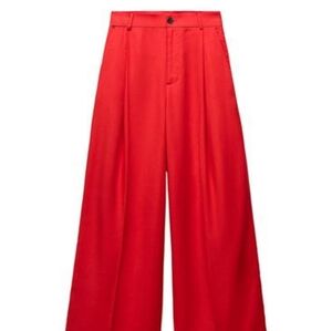Zara Flowy Pleated Pants